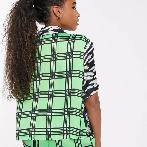 ASOS Lime Green and Black Matching Set Size 4 - Picture 8 of 12